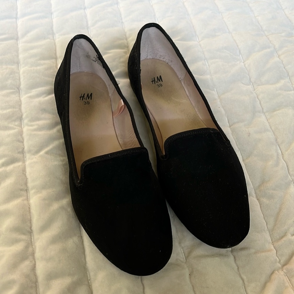 H&M faux suede loafers